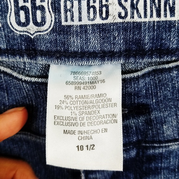 Route 66 Skinny Low-Rise Bootcut Jeans 10.5 Plus - Picture 5 of 6